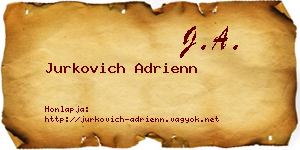 Jurkovich Adrienn névjegykártya